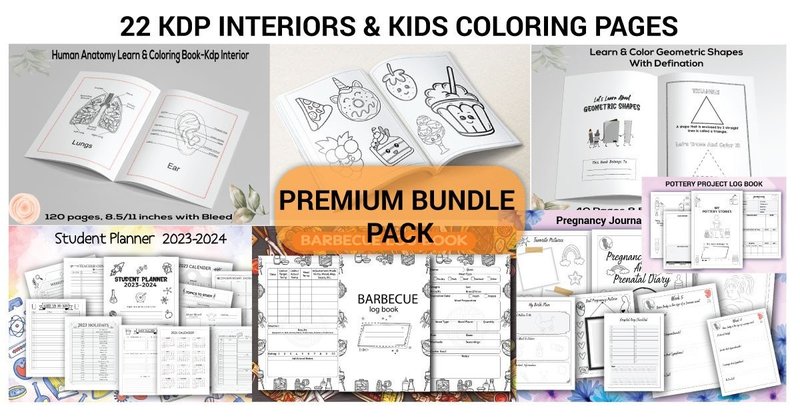 22 KDP Interiors & Kids Coloring Bundle (by Blessing's Of Almighty)