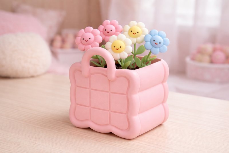 3D Handbag Planter / Vase STL 079 (by SUPI3D)