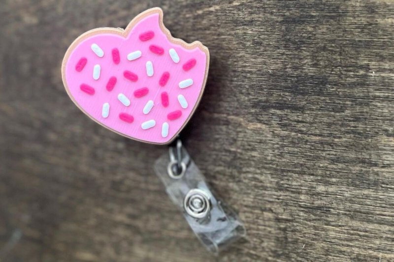 3D Valentine Heart Cookie Badge Reel STL (by SH Creations)