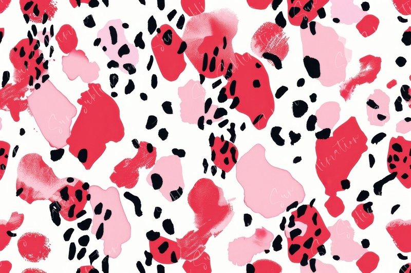 Abstract Red and Black Pattern (by Sun Sublimation)