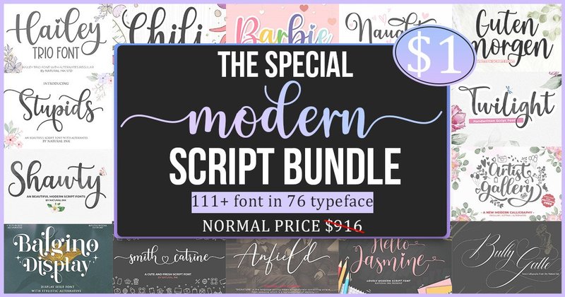 All New Script Sociality Font Bundle (by Natural Ink)