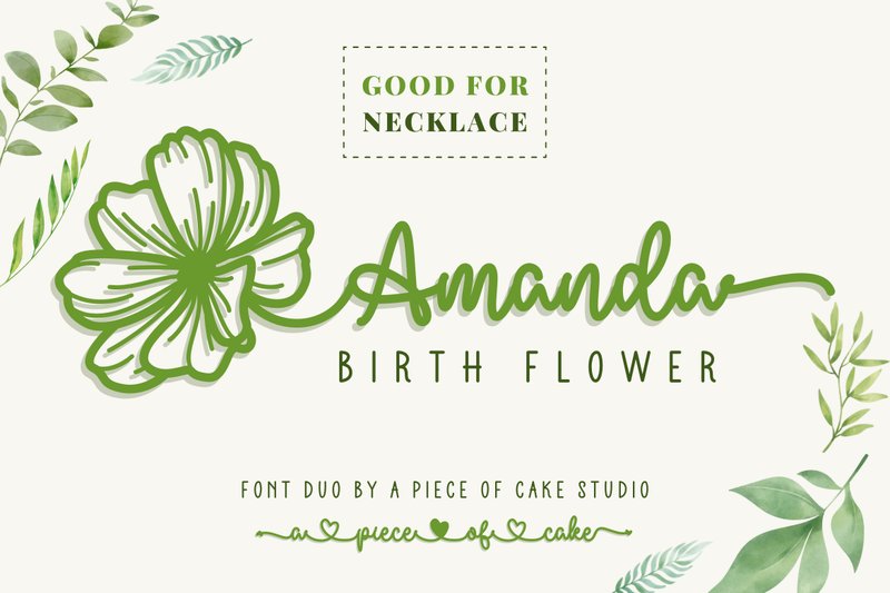 Amanda Birth Flower Duo (by a piece of cake)