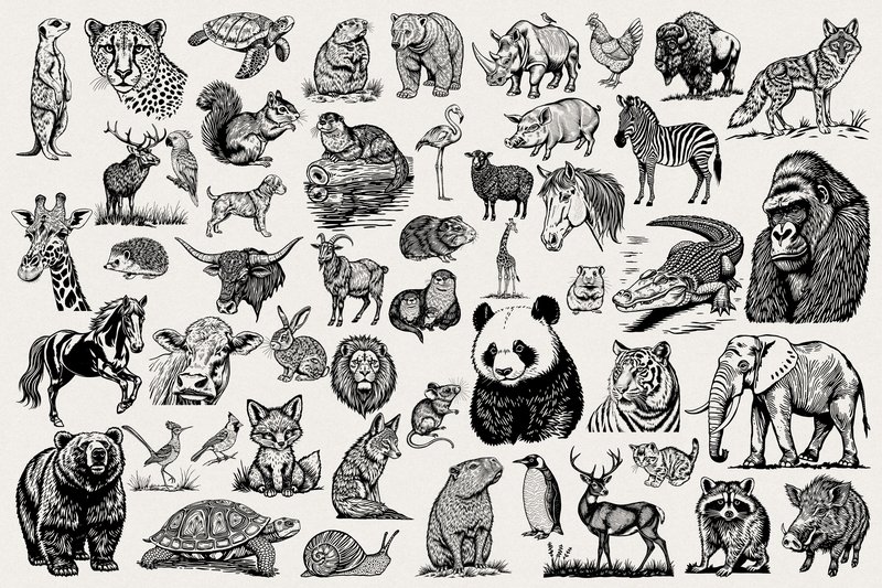 Animal Photoshop Brushes Collection (by HG Designs)