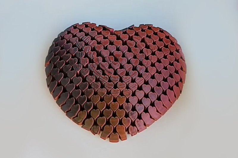 Articulated 3D Printable Heart Model (by exkluzive)