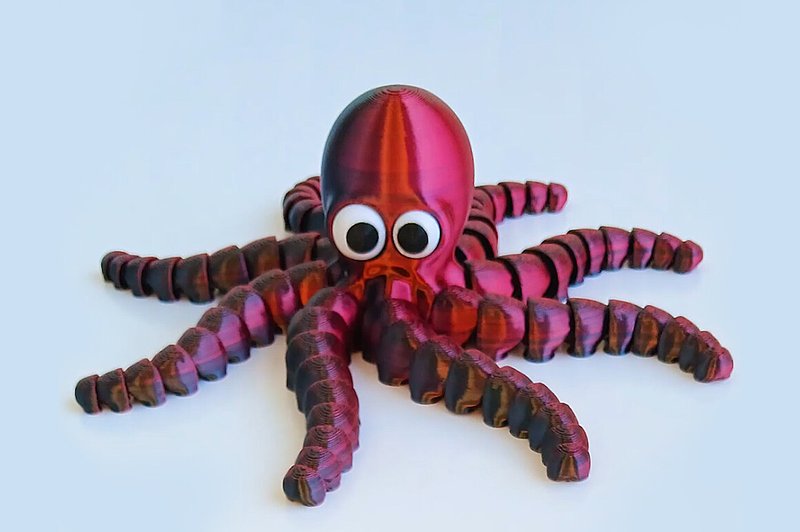 Articulated Octopus – Flexible 3D Model (by exkluzive)