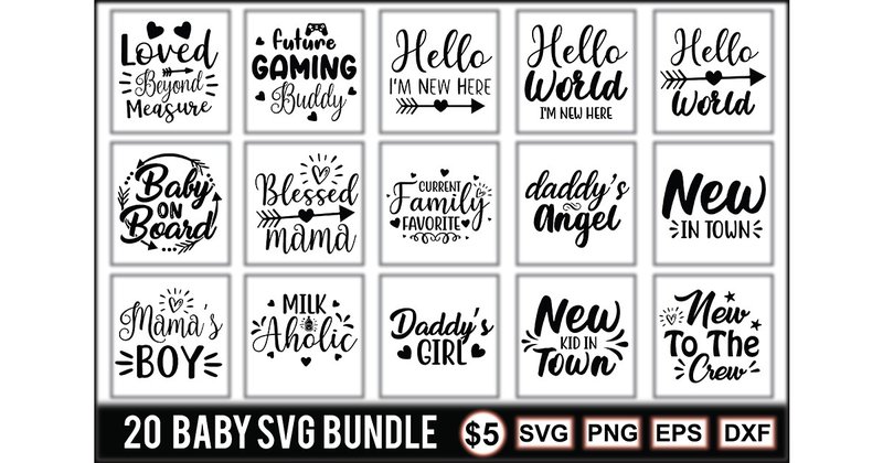 Baby SVG Bundle (by crafthome)