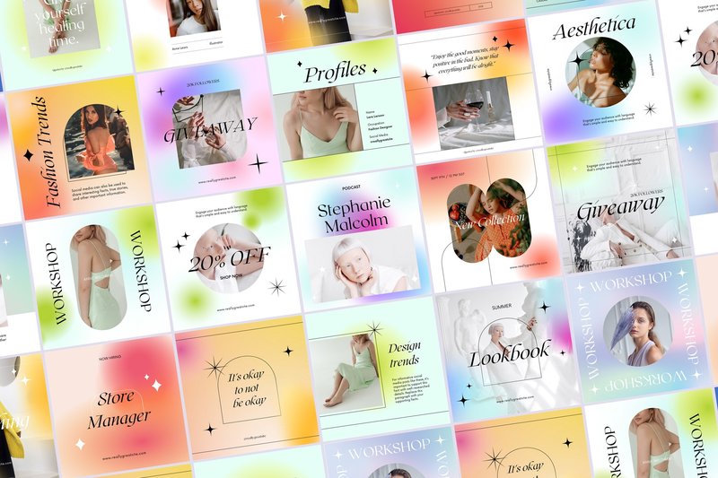 Blur Gradient Aesthetic Kit (by Moara)