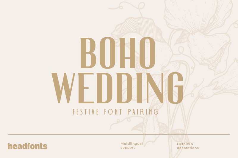 Boho Wedding Duo (by Headfonts)
