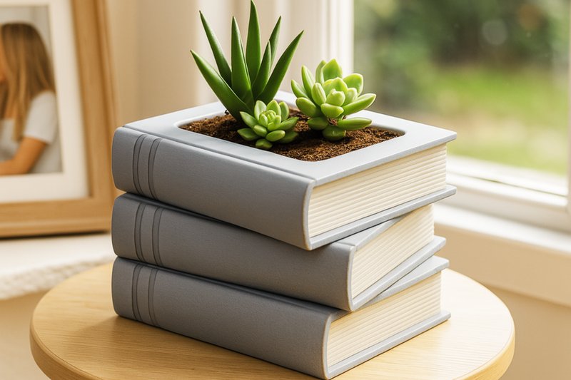 Book Planter, Succulent & Cactus Pot (by Woow Concept)