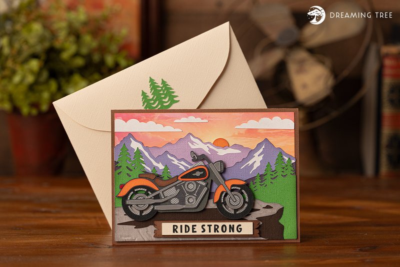 Born to Ride Card SVG (by Dreaming Tree)