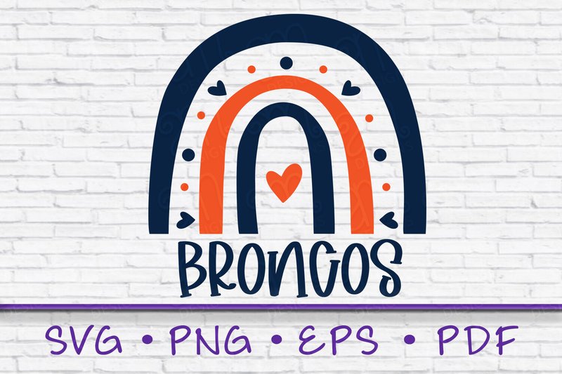 Broncos Svg, School Mascot Svg (by Adrian Marie Designs)