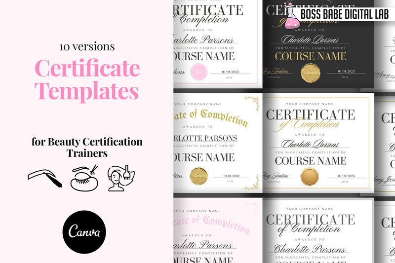 Certificate of Completion Template (by 77designs)