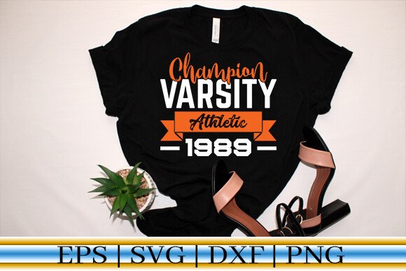 Champion Varsity Athletic 1989 T-Shirt (by RegulerDesign)
