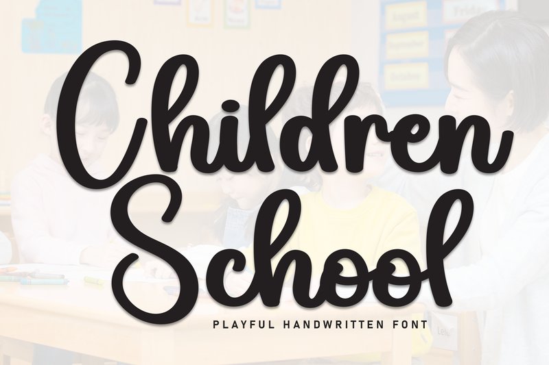Children School Font (by william jhordy)