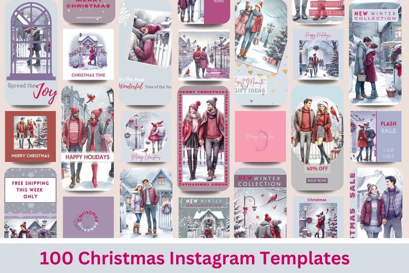 Christmas Instagram Templates (by Tara Artisan)