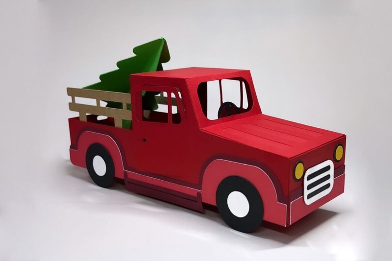 Christmas Truck (by 3D SVG Crafts)
