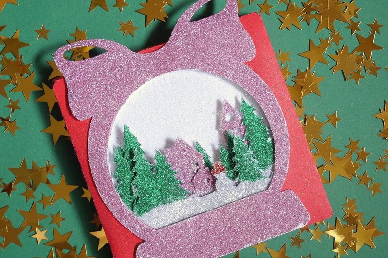 Christmas Village Card Box (by 3D SVG Crafts)