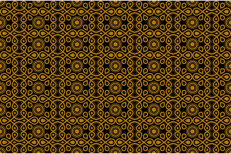 Circle Location Gold Black Pattern (by noory.shopper)