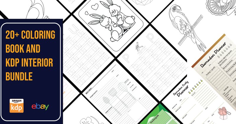 Coloring Book and KDP Interior Bundle (by PENCIL)
