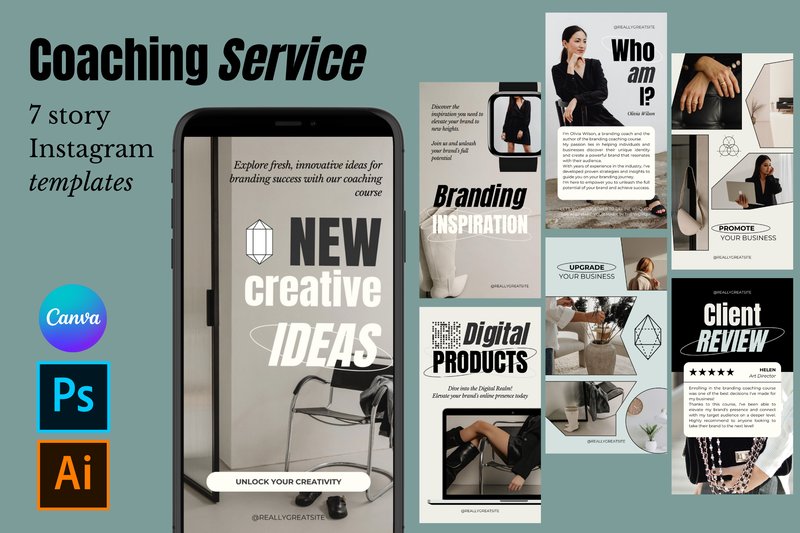 Contemporary Bold Minimal Story Template (by barsrsind)