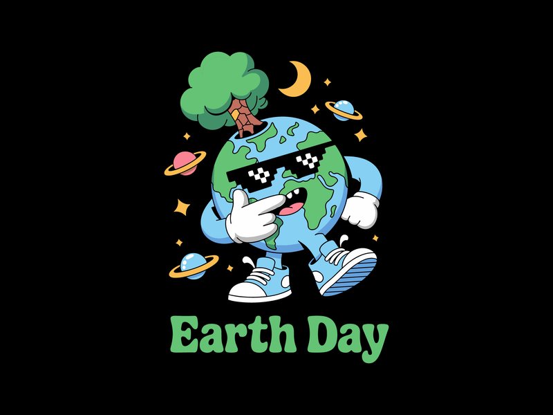 Cool Earth Day T-Shirt Design (by Art Merch X)