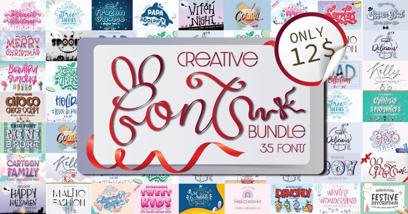 Creative Font Bundle (by Nobu Collections)