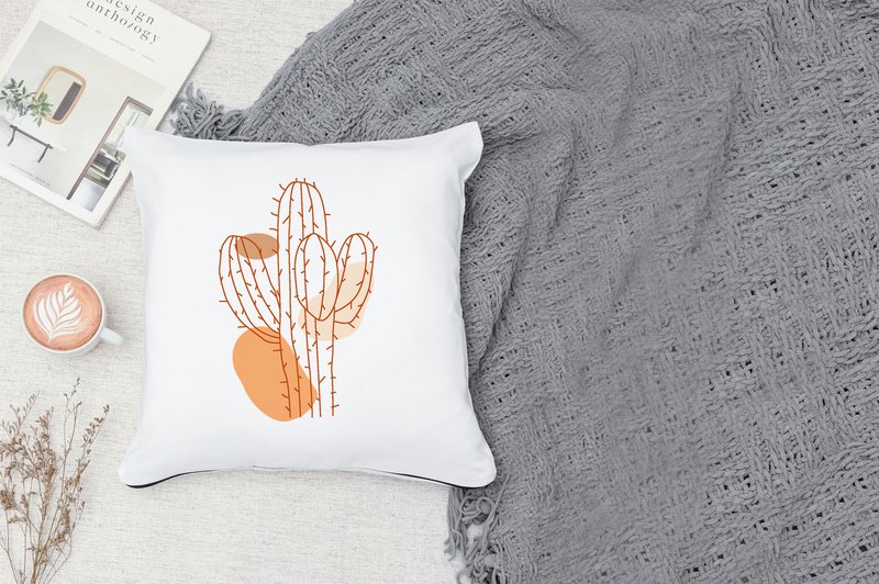 Cute Cactus Line Drawing (by Aradevi)