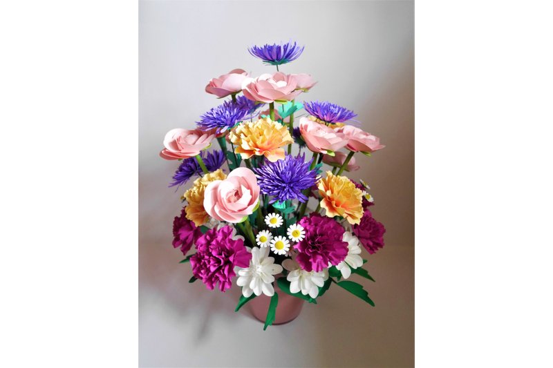 Daphne Flower Arrangement (by 3D SVG Crafts)