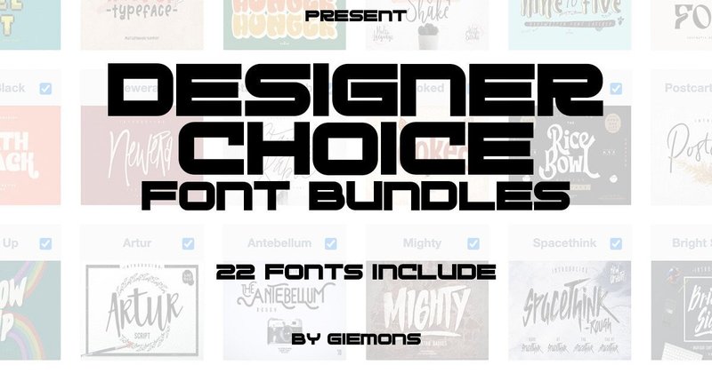 Designer Choice Font Bundle (by Giemons)