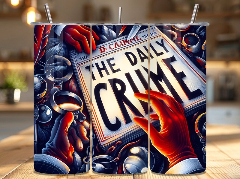 Detective True Crime Tumbler Wrap Design (by LAZY Creator)