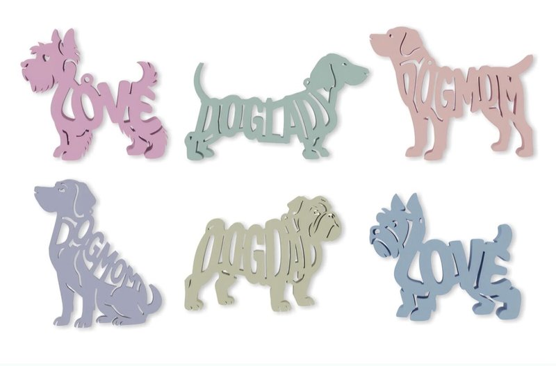Dog Silhouette STL Files (by \u041caria Krasnova)