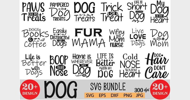 Dog SVG Bundle (by Colourful)