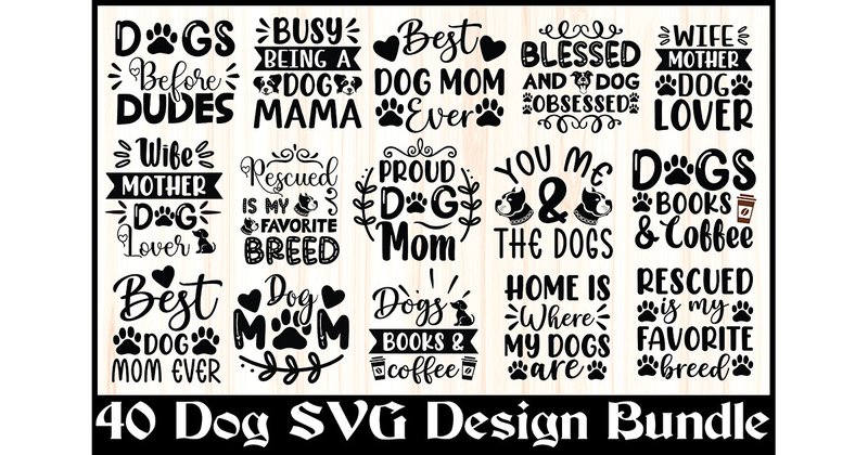 Dog SVG Design Bundle (by Graphics House)