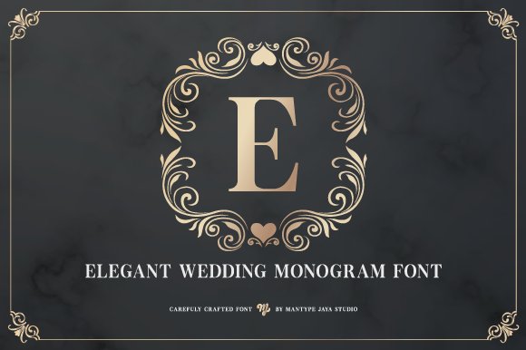 Elegant Wedding Monogram (by Mantype Jaya)