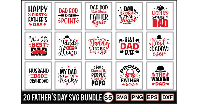 Father's Day SVG  Bundle (by crafthome)