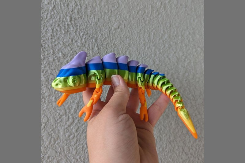 Flexi Chameleon Articulated Toy (by MELS3DLABS)