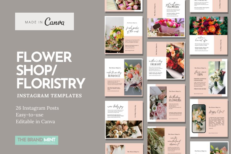 Floristry Instagram Templates (by The Brand Mint)