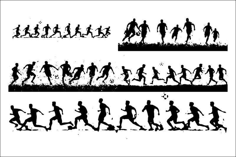 Football Action Vector Graphics (by VectoraVerse)