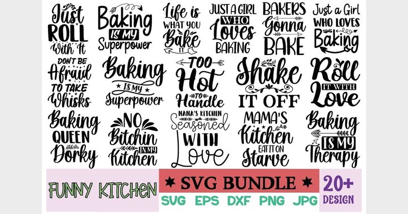 Funny Kitchen SVG Bundle (by Colourful)