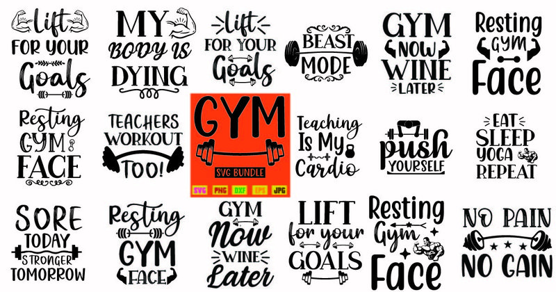 Gym SVG Bundle Vol 1 (by Colourful)