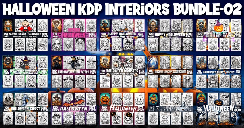Halloween KDP Interiors Bundle-02 (by Design Zone)