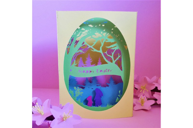 Happy Easter Card (by 3D SVG Crafts)