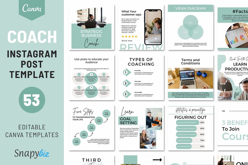 Instagram Coach Template for Business (by SnapyBiz)