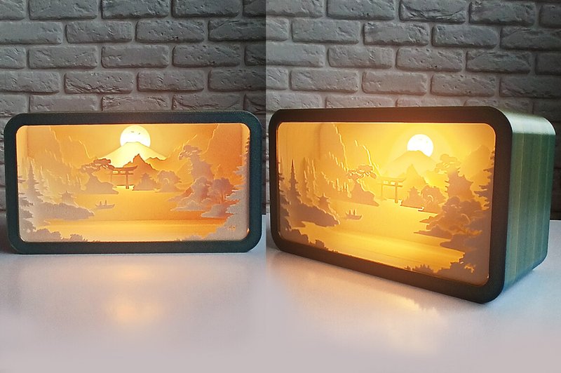 Japan Night Light Puzzle Layered Scene (by exkluzive)