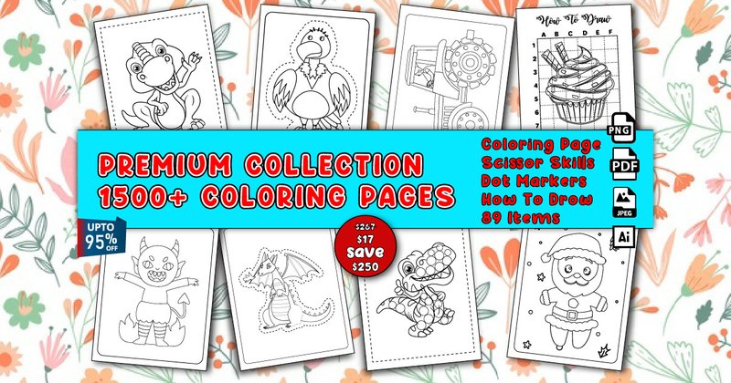 KDP Coloring Pages for Kids Bundle (by PixelQuill)
