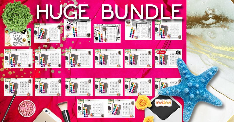 Kids Coloring Pages Bundle (by Revidevi)