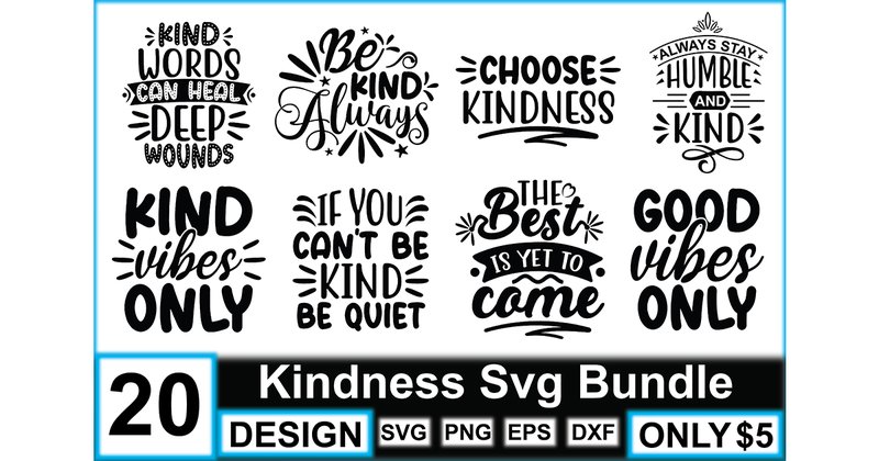 Kindness SVG Bundle (by crafthome)