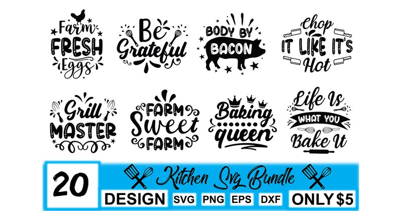 Kitchen Svg Bundle (by crafthome)