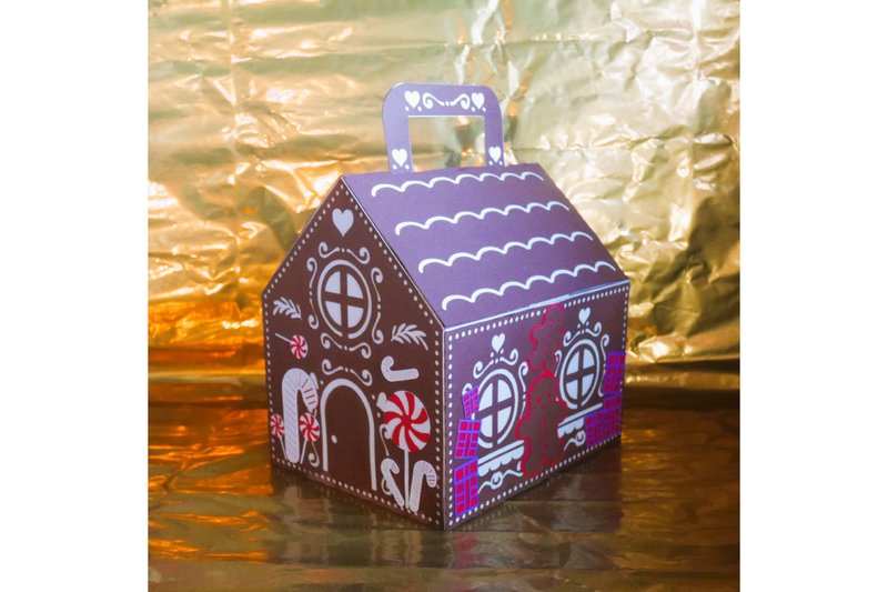 Large Gingerbread House Box (by 3D SVG Crafts)