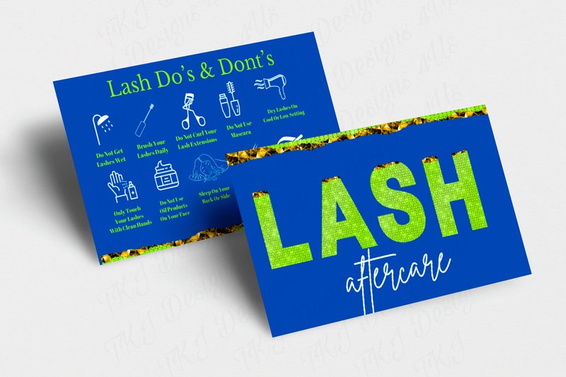 Lash Aftercare Card (by TKJDESIGNS4US)